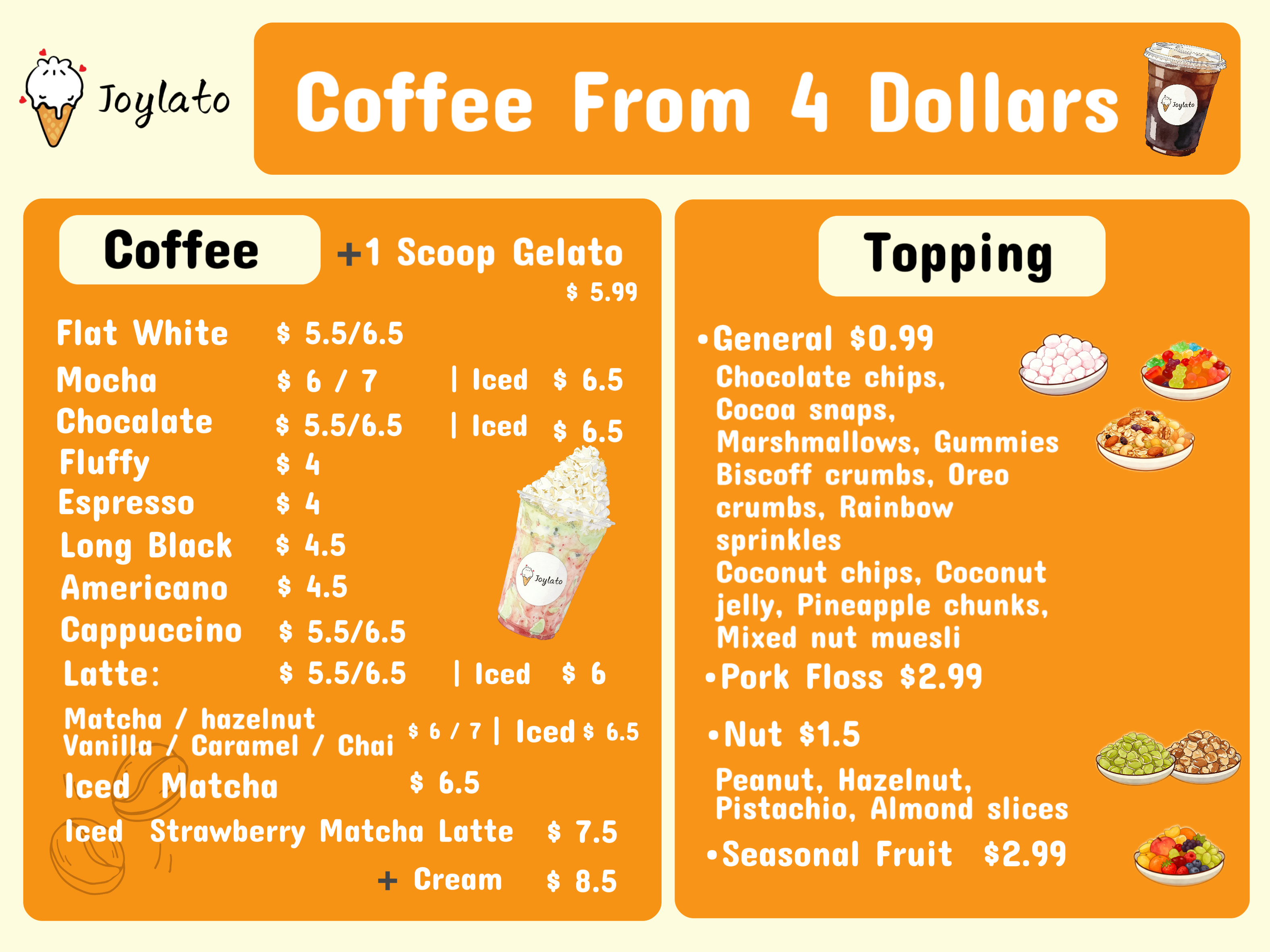 Coffee Menu
